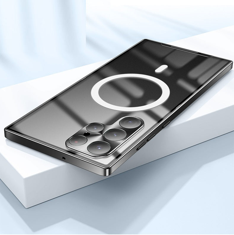 Samsung S 21 Modelle/ All-inclusive-Schutzhülle aus Metall mit magnetischer Aufladung