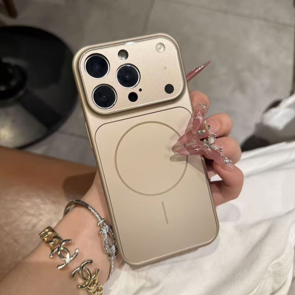 Einfarbig All-inclusive Magnetische Smartphonehülle Nano Mattglas Für Magsafe Handyhülle Für I Phone 17 Air 16 15 14 13 Pro Max Magnetic Wireless Charge Armor Cover