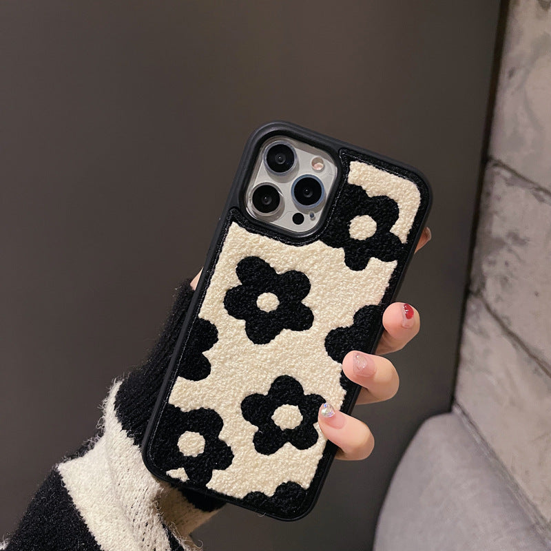 iPhone 12-17 Modelle/„Plüschblumen eignen sich für Handyhüllen für Damen im Herbst und Winter.“ ❄️