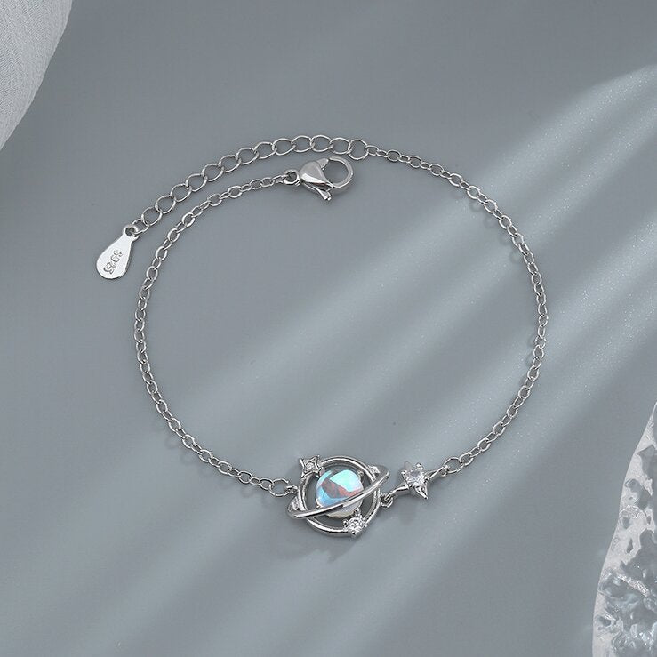 Universum Umgebung Planet Armband Einfacher Mondstein