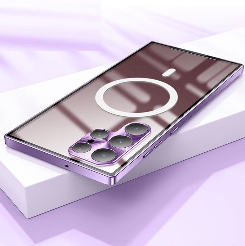Samsung S 21 Modelle/ All-inclusive-Schutzhülle aus Metall mit magnetischer Aufladung