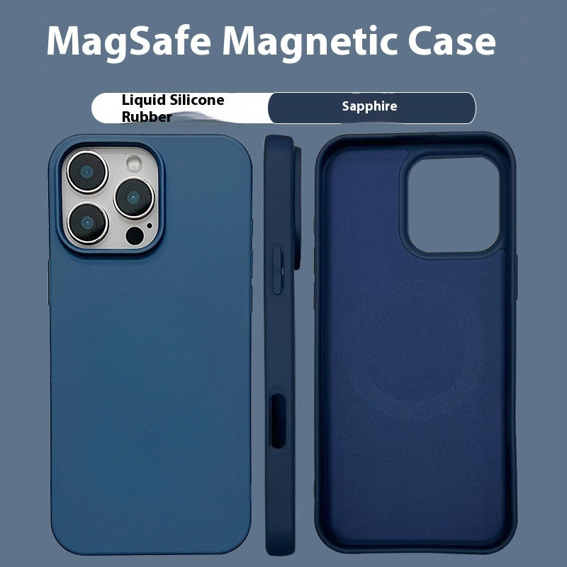 iPhone 11-16 Modelle/ TPU Flüssige magnetische Schutzhülle
