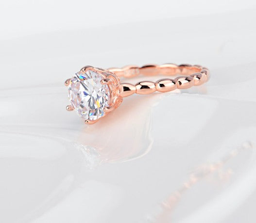 925 Silber Diamant Ring
