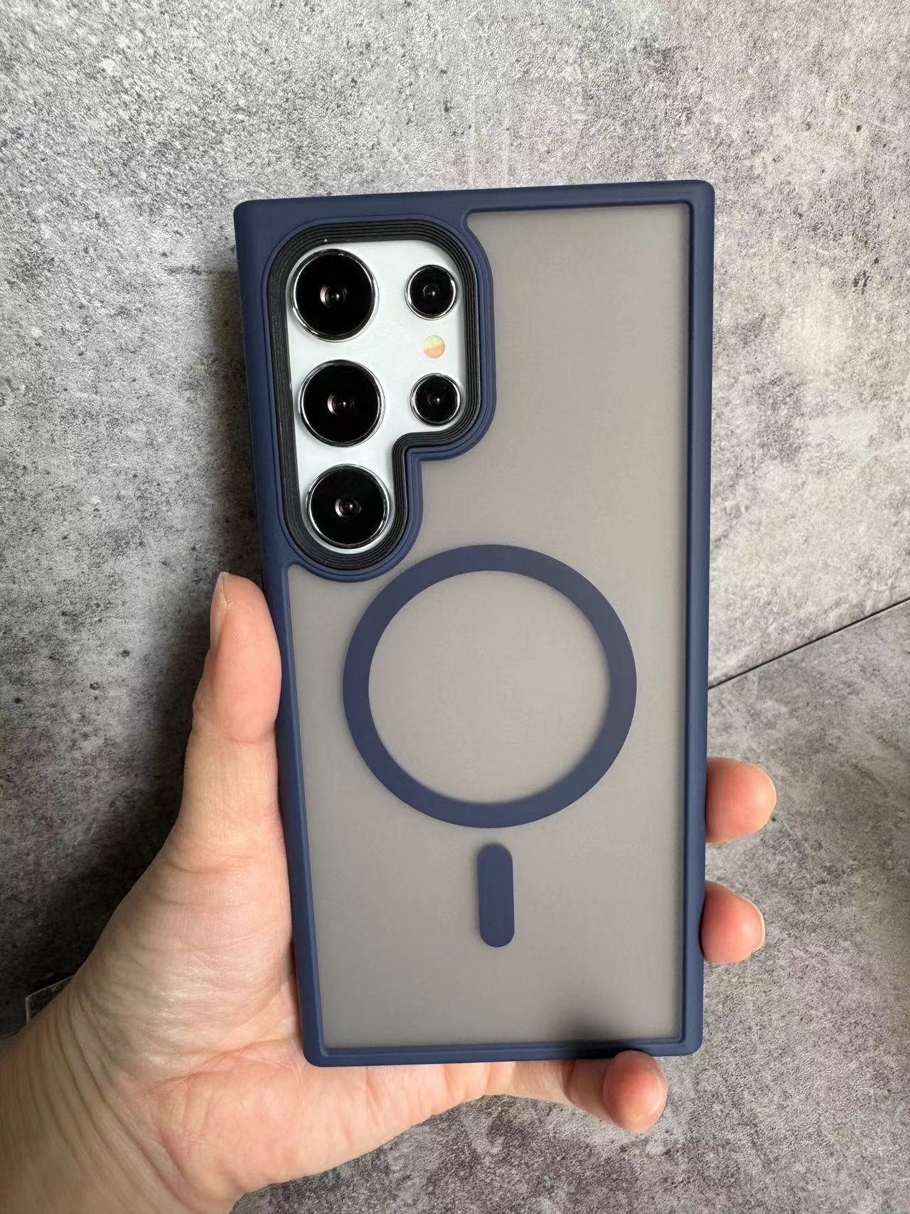 Samsung S24 Ultra/Magnetische hautabsorbierende Matte Schutzhülle