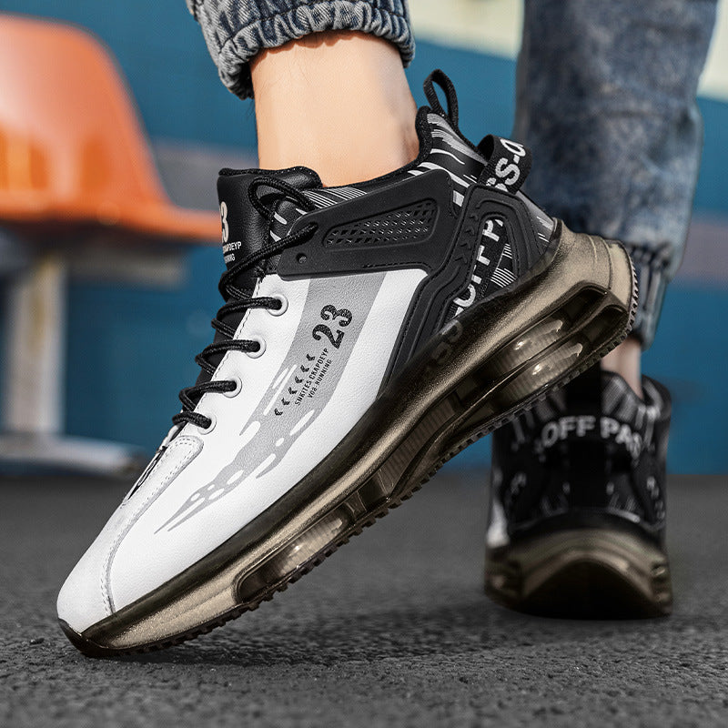 Gr. 39-44 / Männer Turnschuhe Laufen  Mode Outdoor Joggen Sport Schuhe Mesh Atmungsaktive Dämpfung Schwarz