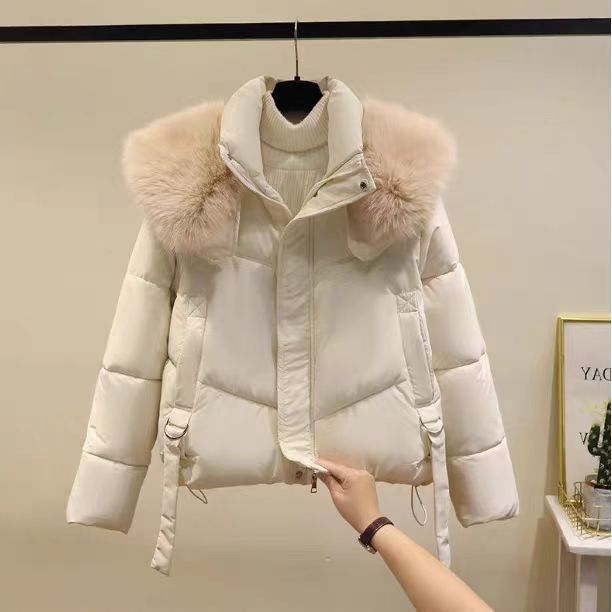 Gr. L-2XL / Winter Schwarz Baumwolle Gepolsterte Mantel