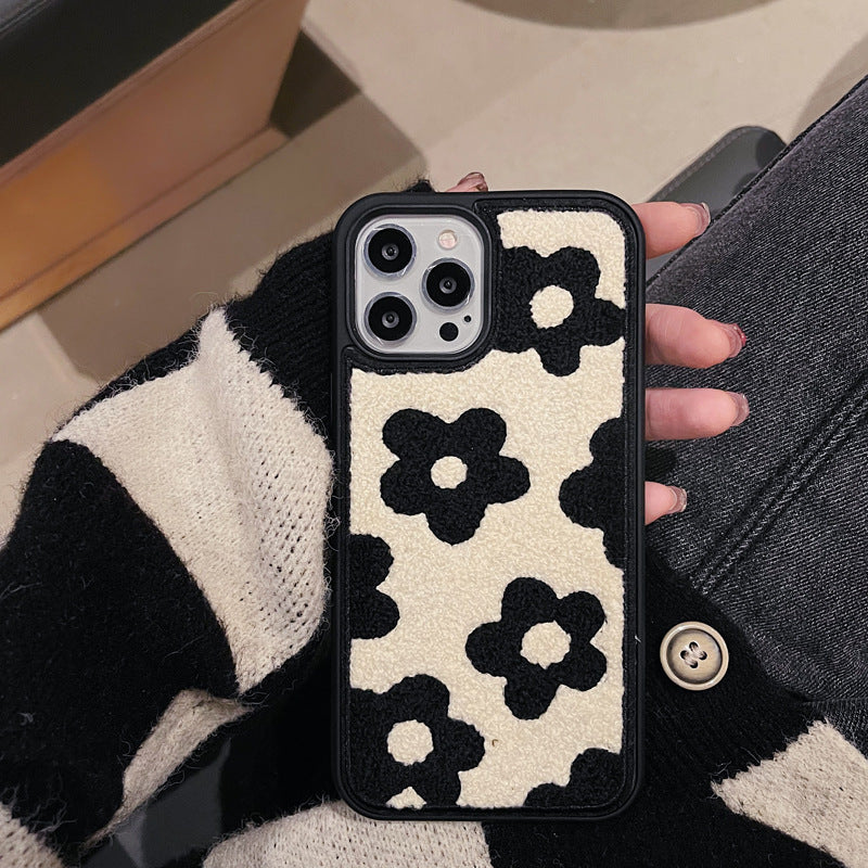 iPhone 12-17 Modelle/„Plüschblumen eignen sich für Handyhüllen für Damen im Herbst und Winter.“ ❄️