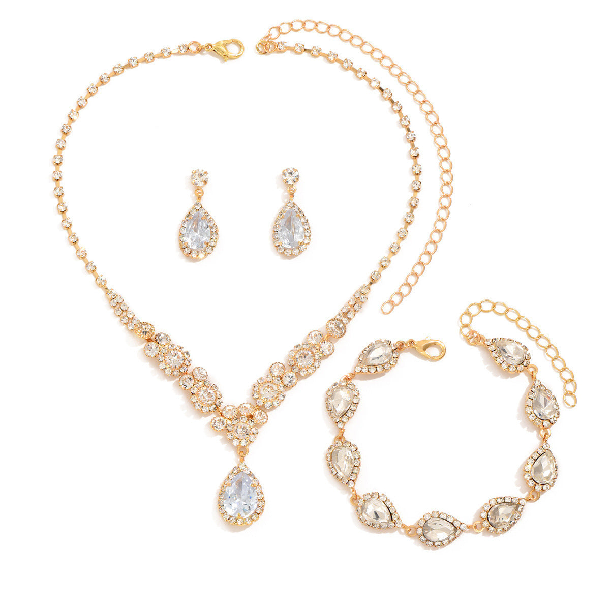 Modisches goldenes Roségold-Dreiteiler-Set