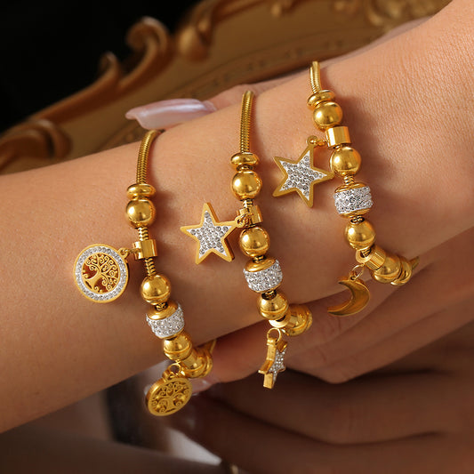 Europäisches und amerikanisches Xingyue Hollow Lucky Tree Diamond Series Lucky Beads Armband