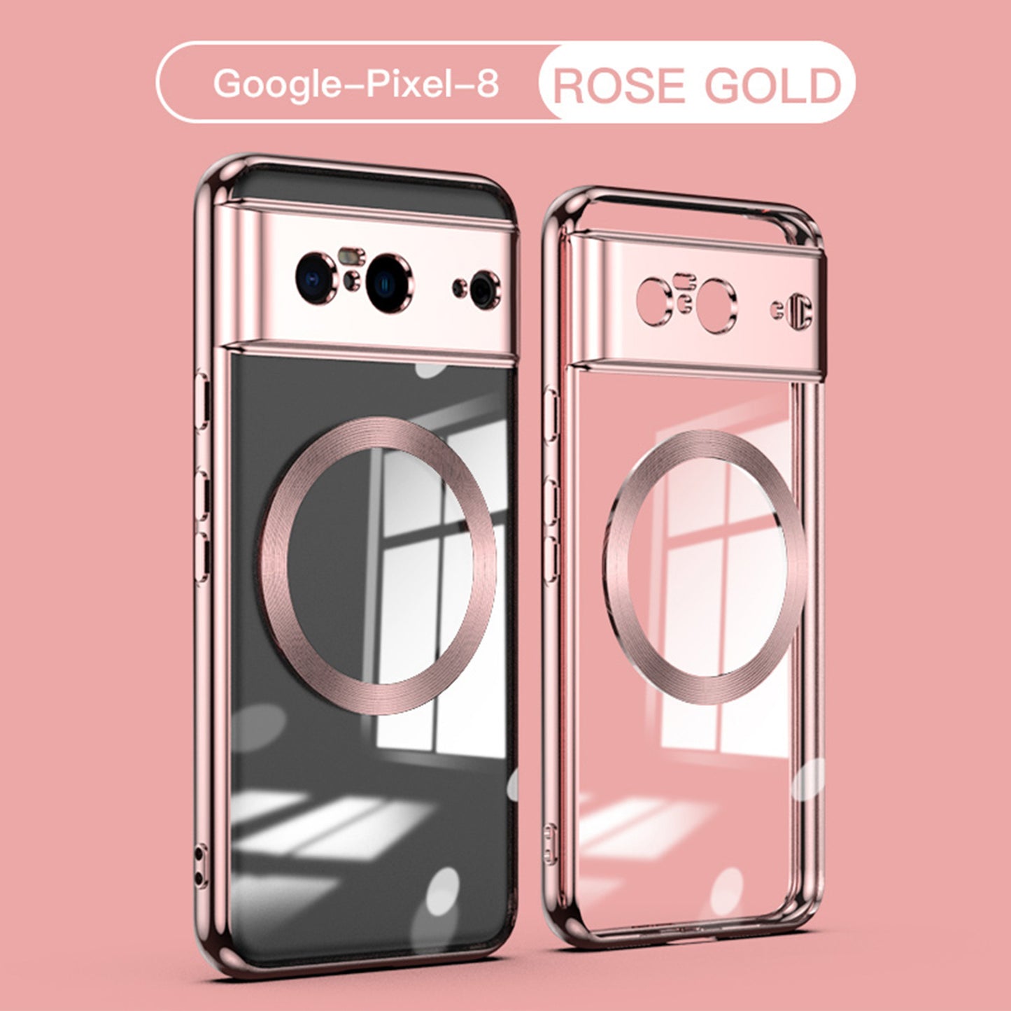 Für Google Smartphone-Hülle Galvanisierung Magnetisch Transparent Fallsicher