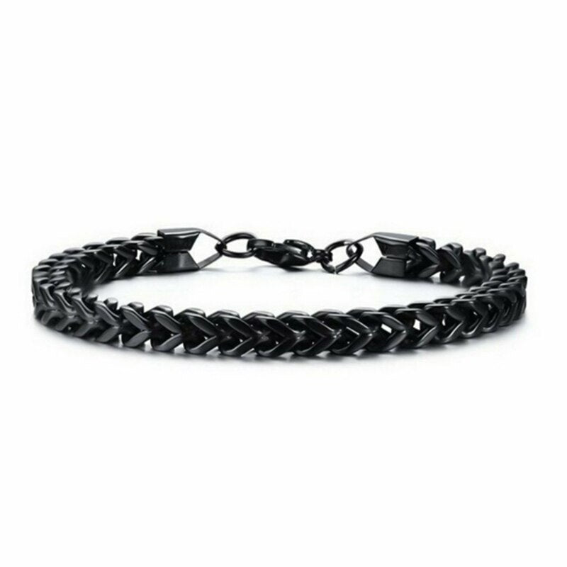 Stilvolles Edelstahl-Kettenarmband für Männer Persönlichkeit Charm Kette Armbänder Schmuck