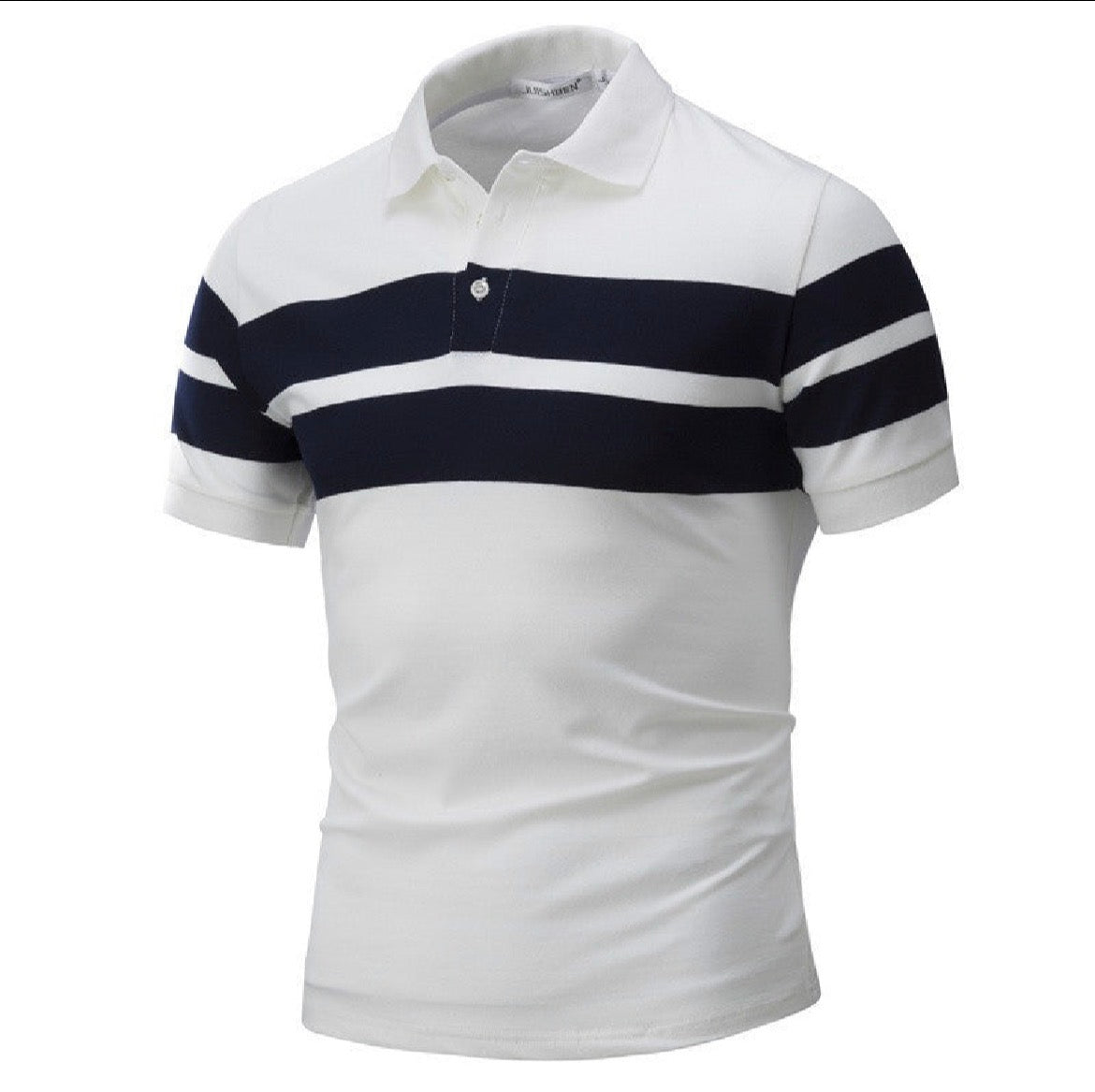 Gr.M-3XL / Gestreifte Kurzarm Polo T-shirt Europäische Amerikanische Freizeit Slim-Fit