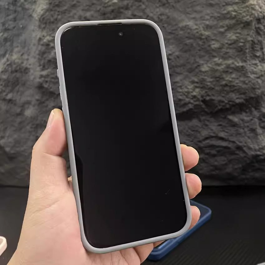 iPhone 11-16 Modelle/Hautgefühl Frosted Transparente Magnetische, tropfenfeste Schutzhülle