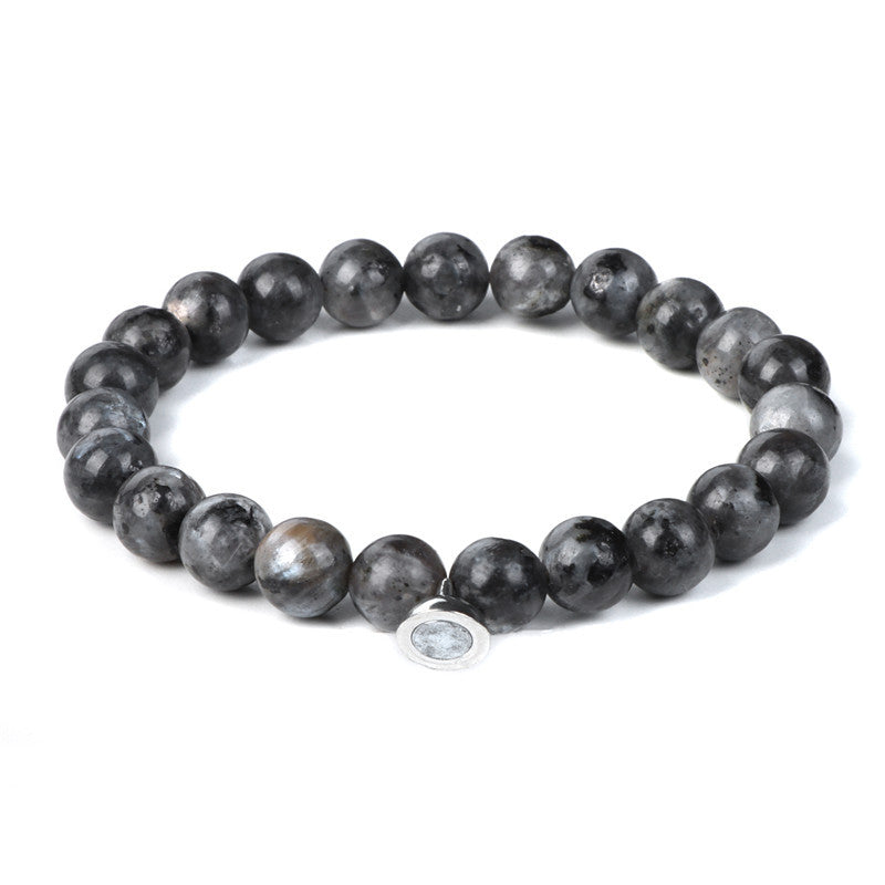 Lava Vulkan Stein Paar Magnetverschluss Armband Vintage Und Vielseitigen Stil
