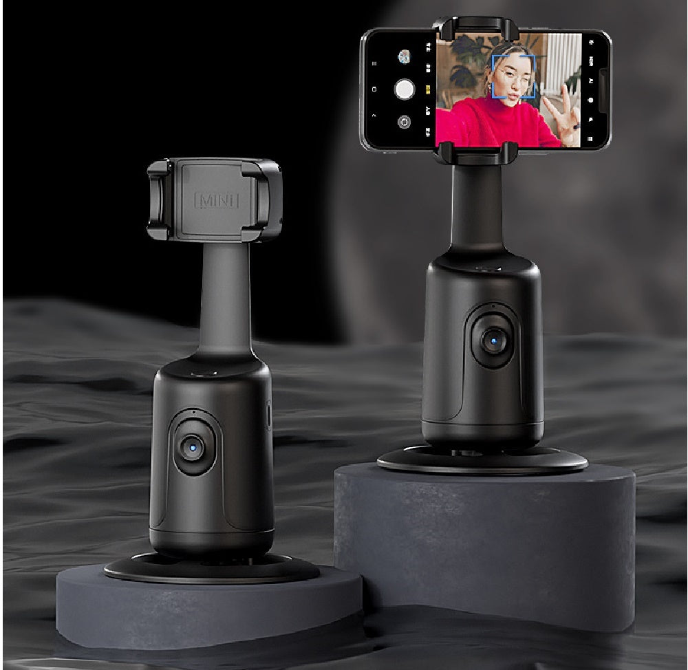 360 Grad Gesicht Erkennungen KI Automatisch mit Telefonhalter für Smartphone Video Vlog Live Stabilisator Stativ