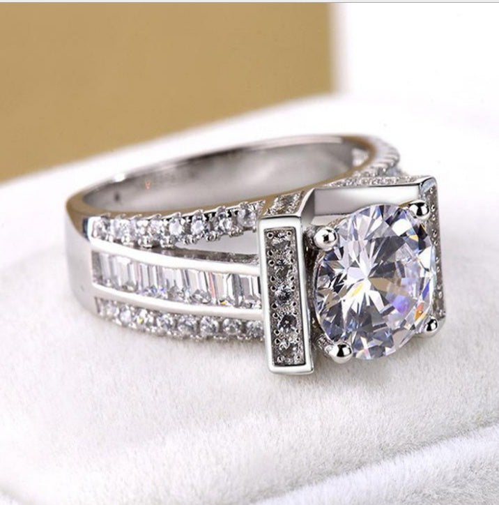Grenzüberschreitender exklusiver Schmuck für Frauen Modeschmuck Wunsch Zirkon Ring weiblicher Trend Paar Diamant Grenzüberschreitender exklusiver Schmuck für Männer Modeschmuck Wunsch Zirkon Ring Diamant