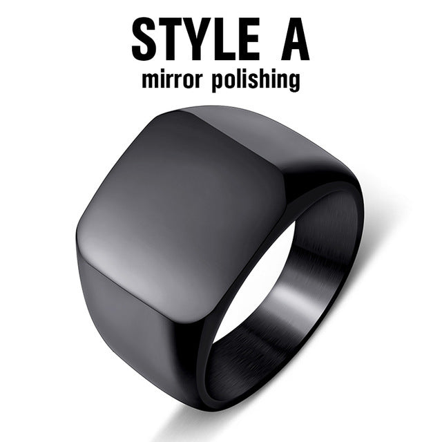 Beier neuer Edelstahlring Top-Qualität Hochglanzpoliertes Siegel Solid Biker Ring für Männer Mode Schmuck