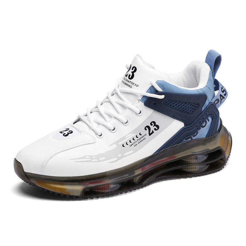 Gr. 39-44 / Männer Turnschuhe Laufen  Mode Outdoor Joggen Sport Schuhe Mesh Atmungsaktive Dämpfung Schwarz