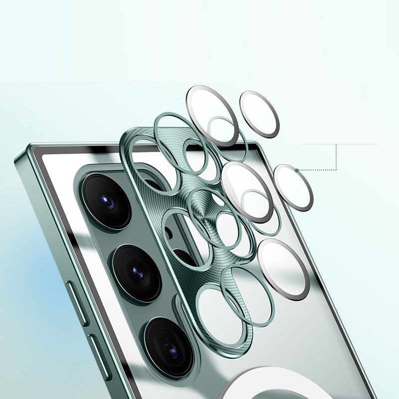 Samsung S 21 Modelle/ All-inclusive-Schutzhülle aus Metall mit magnetischer Aufladung
