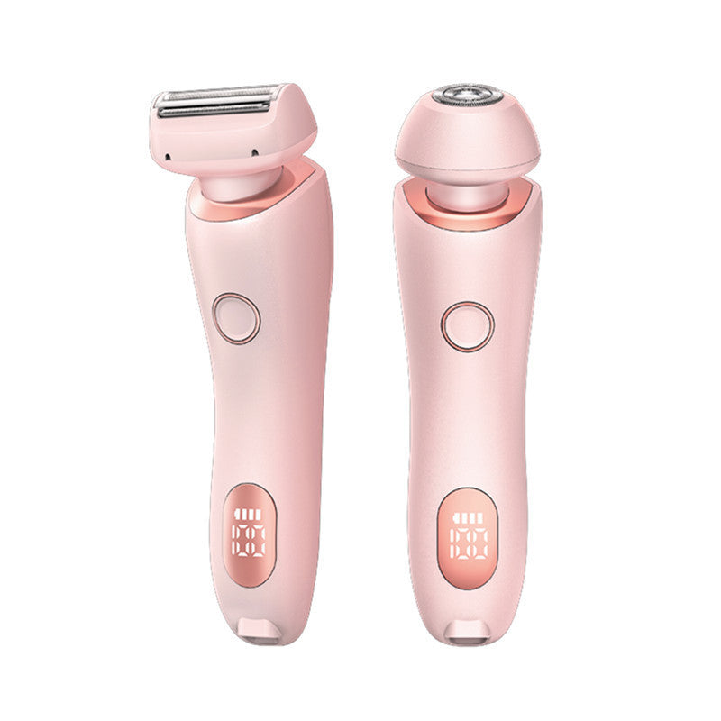 2 In 1 Haarentfernung Epilator USB Wiederaufladbarer Trimmer Frauen Körper Rasierer Gesicht Bein Achselhöhle Bikini Hand Scham Rasierer Haarentferner USB
