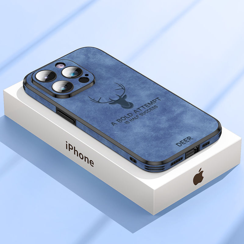 iPhone 12-16 Modelle/ Schale Luxus High-End Ledertasche