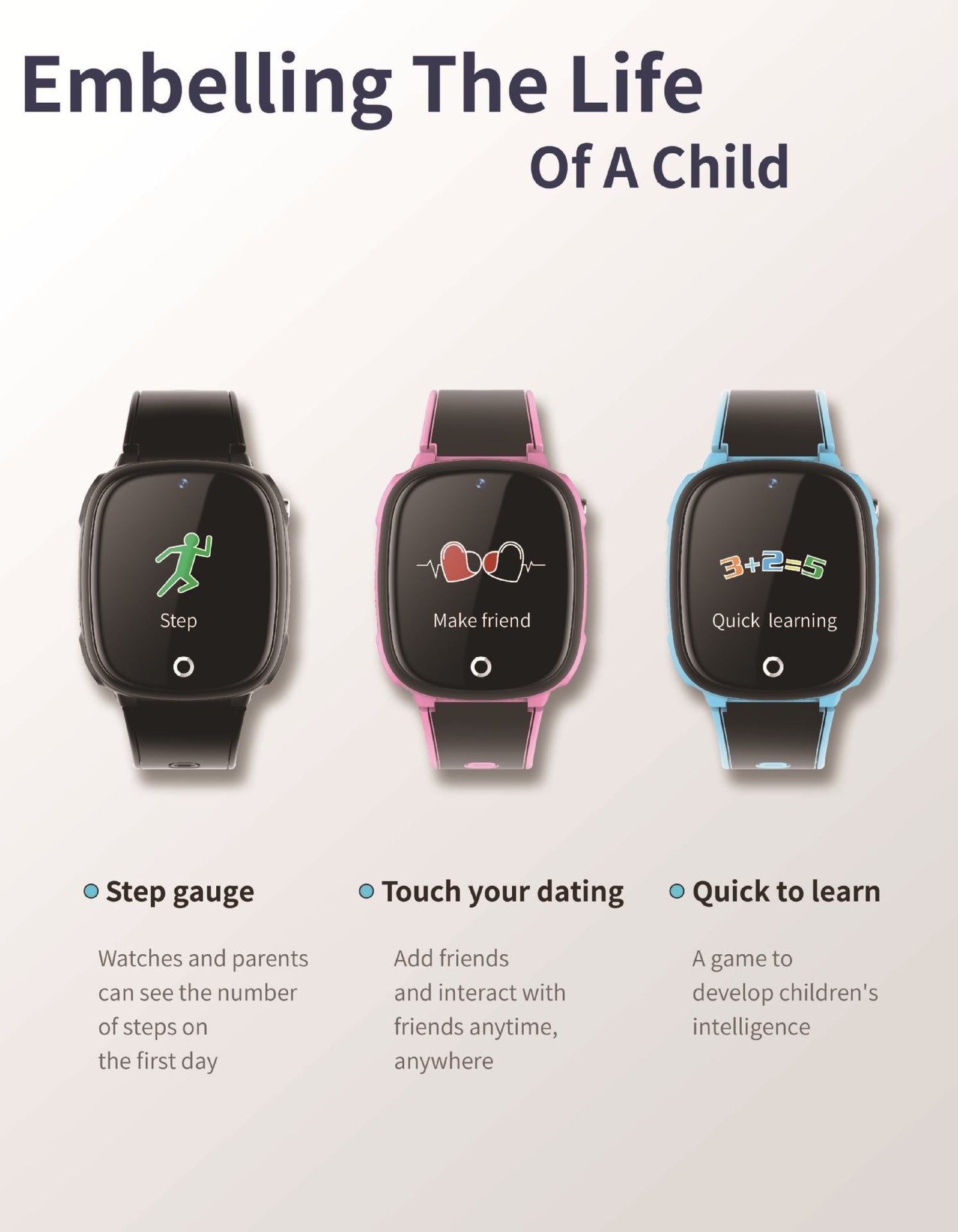 Intelligente Uhr Kindertelefonuhr