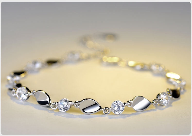 Armband aus diamantbesetztem 925er Sterlingsilber