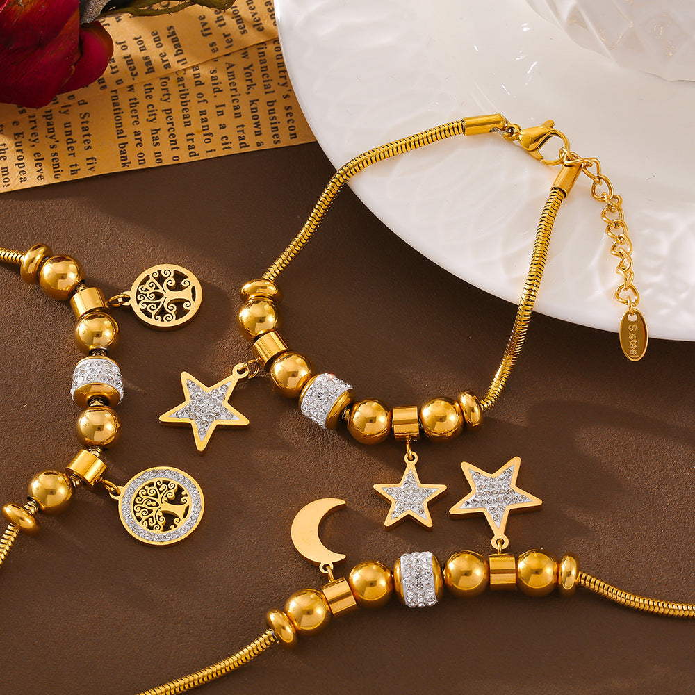 Europäisches und amerikanisches Xingyue Hollow Lucky Tree Diamond Series Lucky Beads Armband