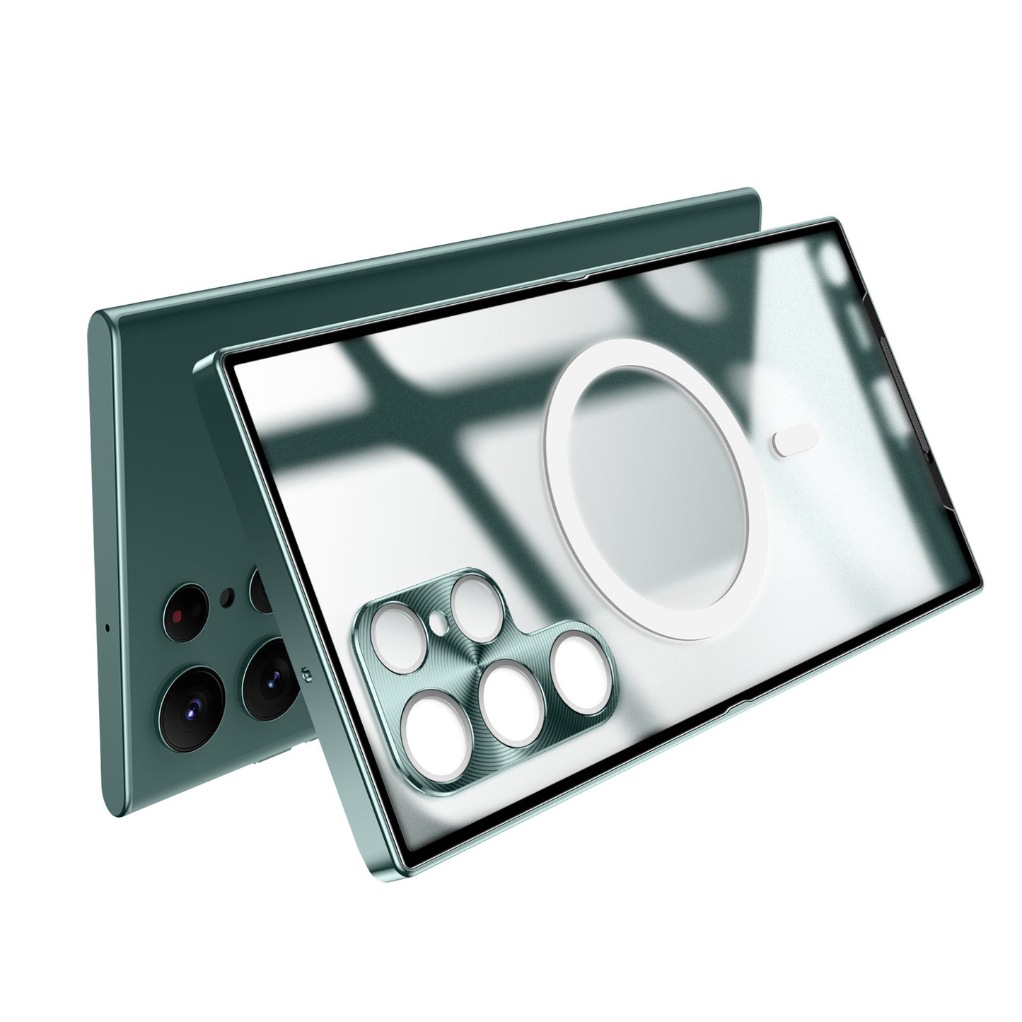 Samsung S 21 Modelle/ All-inclusive-Schutzhülle aus Metall mit magnetischer Aufladung