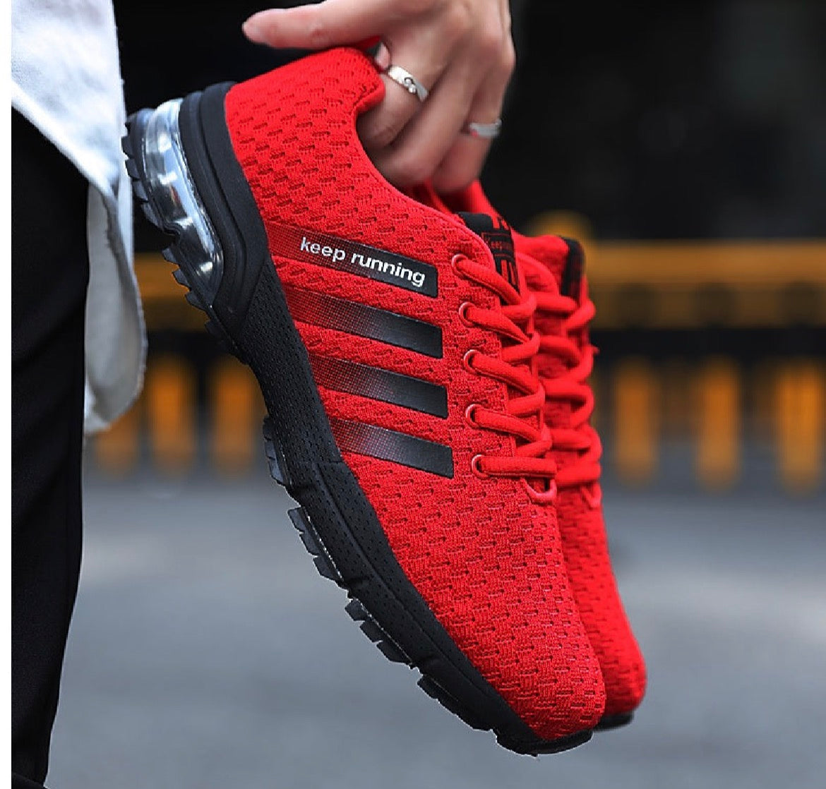 Gr. 35-47 / Sportschuhe atmungsaktives Mesh Outdoor Männer und Frauen Laufschuhe Fitness Joggingschuhe
