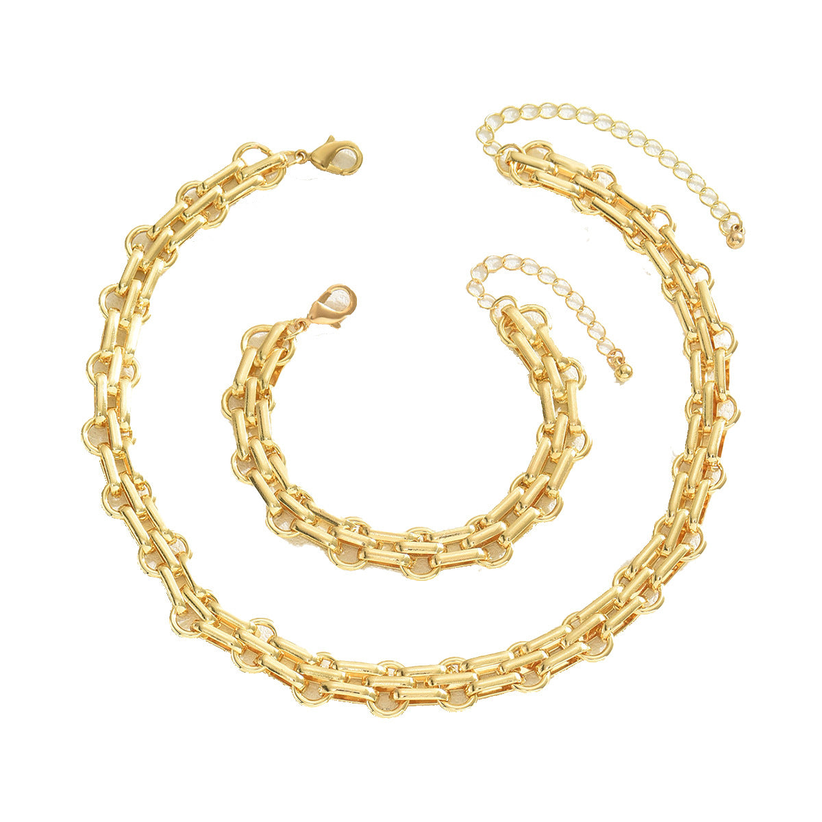 Design Sense Armband und Halskette Set Weibliche Nische übertrieben