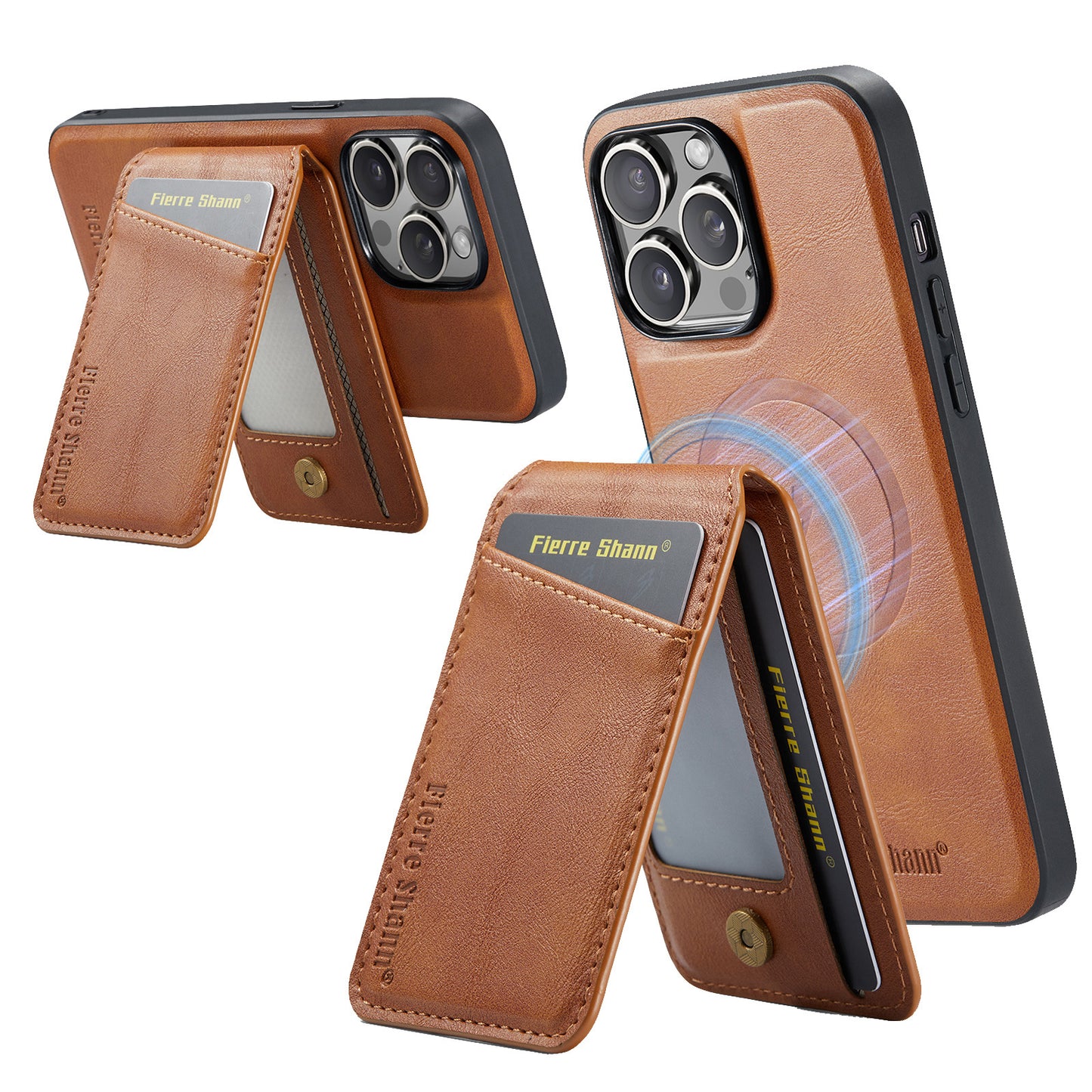 Magnetic Card Holder 2-in-1 MagSafe Wireless Charging Phone Case