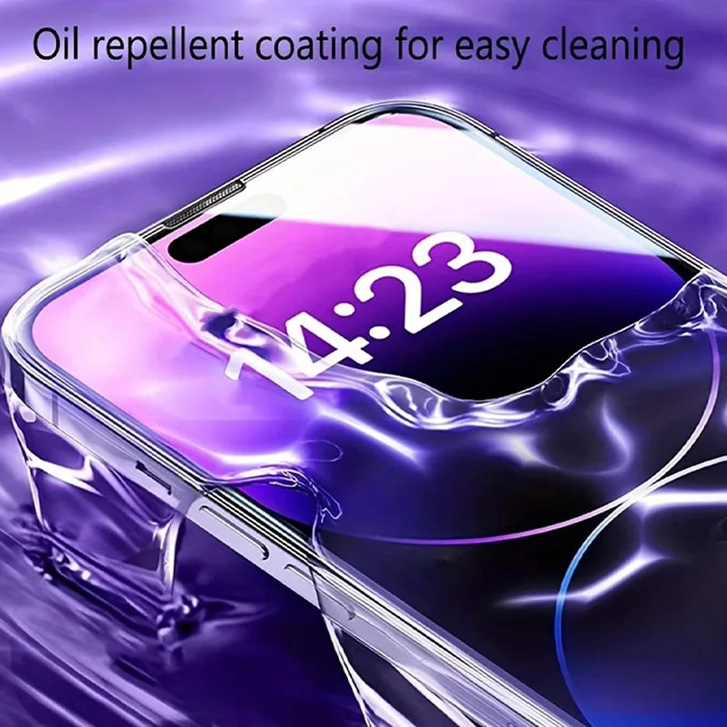 HD Tempered Glass Screen Protector For iPhone 17 16 15 14 13 11 12 Pro Max Air 16e Mini SE 7 8 Plus XR Easy Install Clear Film