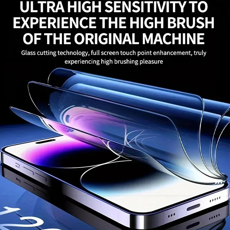 HD Tempered Glass Screen Protector For iPhone 17 16 15 14 13 11 12 Pro Max Air 16e Mini SE 7 8 Plus XR Easy Install Clear Film