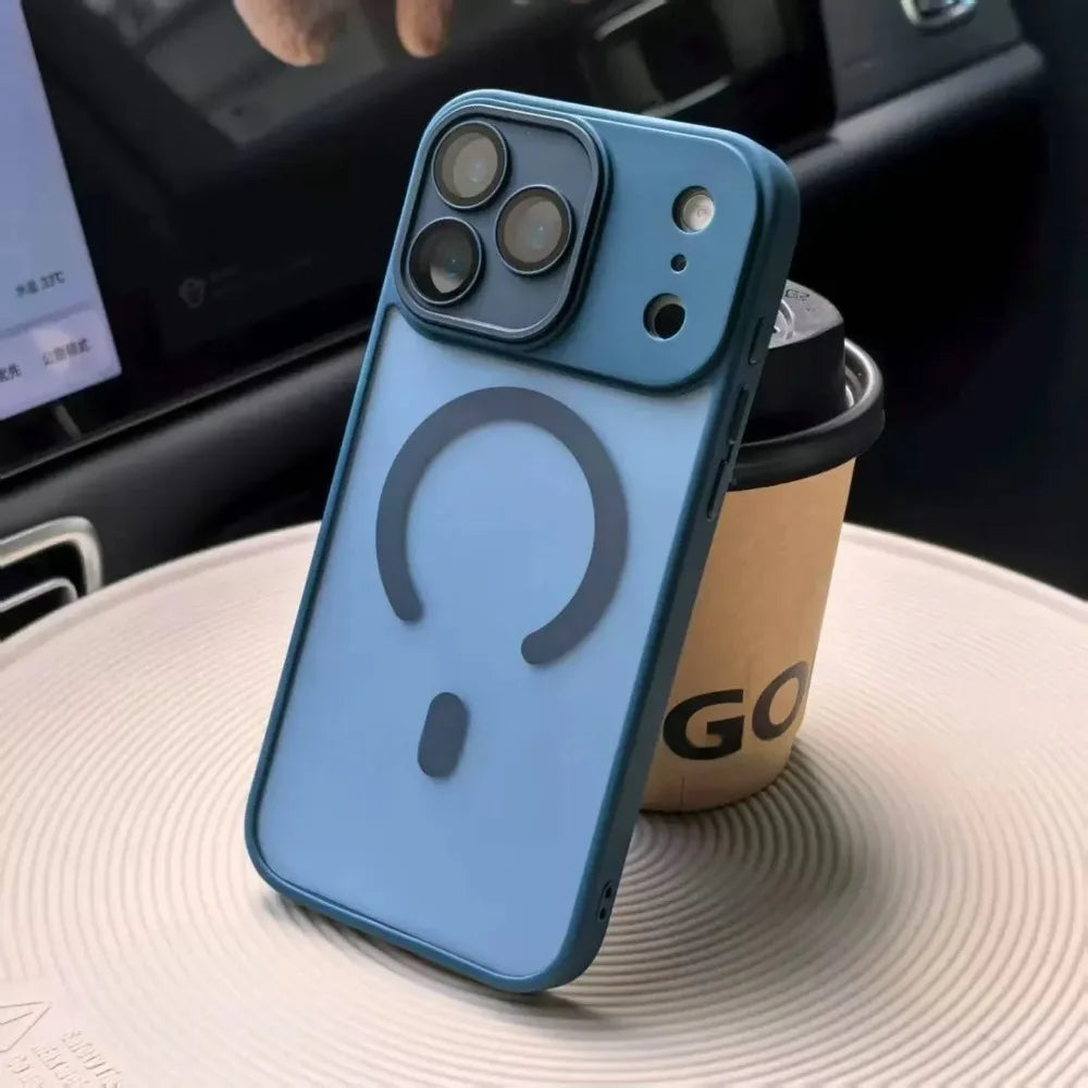 Matte Durchscheinende Magnetische Telefon Fall Für iPhone 17 16 15 14 13 12 Pro Max 16 Plus 17Pro für Magsafe Objektiv Schutz Abdeckung