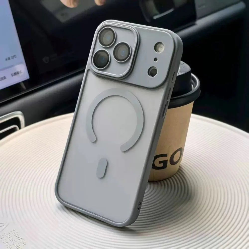 Matte Durchscheinende Magnetische Telefon Fall Für iPhone 17 16 15 14 13 12 Pro Max 16 Plus 17Pro für Magsafe Objektiv Schutz Abdeckung