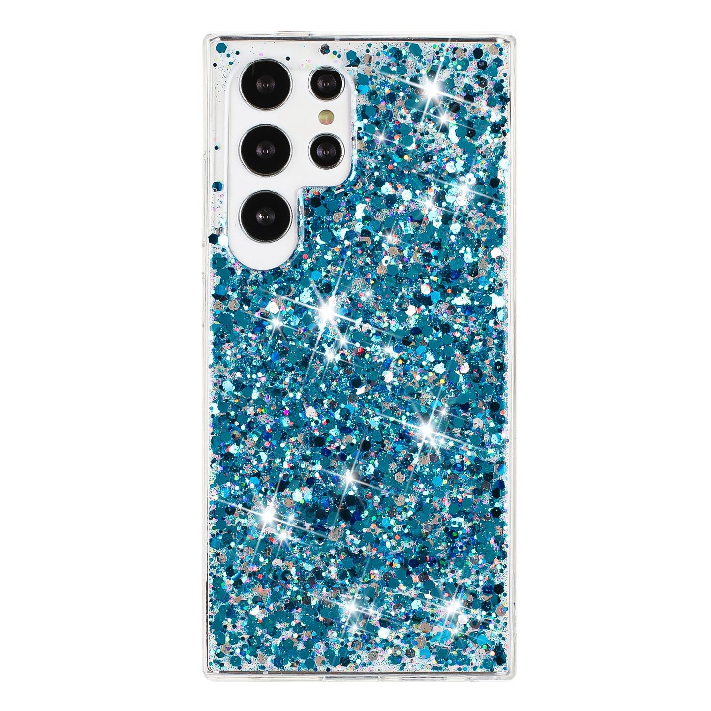 Samsung A-S Modelle/ Sternenhimmel schimmernde Pulver Pailletten Schutzhülle
