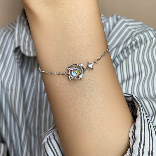 Universum Umgebung Planet Armband Einfacher Mondstein