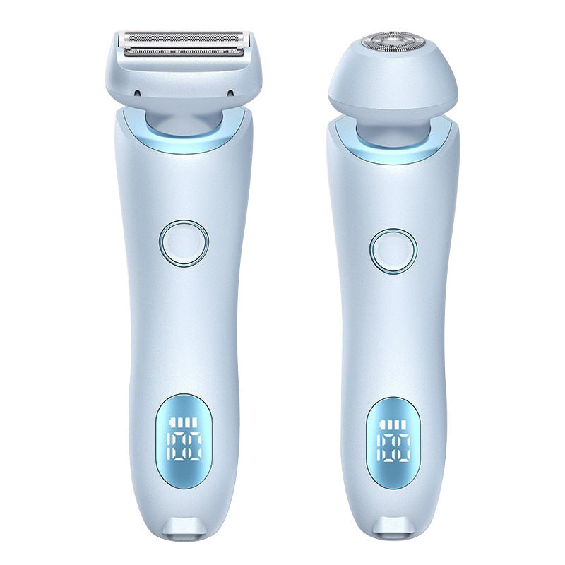 2 In 1 Haarentfernung Epilator USB Wiederaufladbarer Trimmer Frauen Körper Rasierer Gesicht Bein Achselhöhle Bikini Hand Scham Rasierer Haarentferner USB