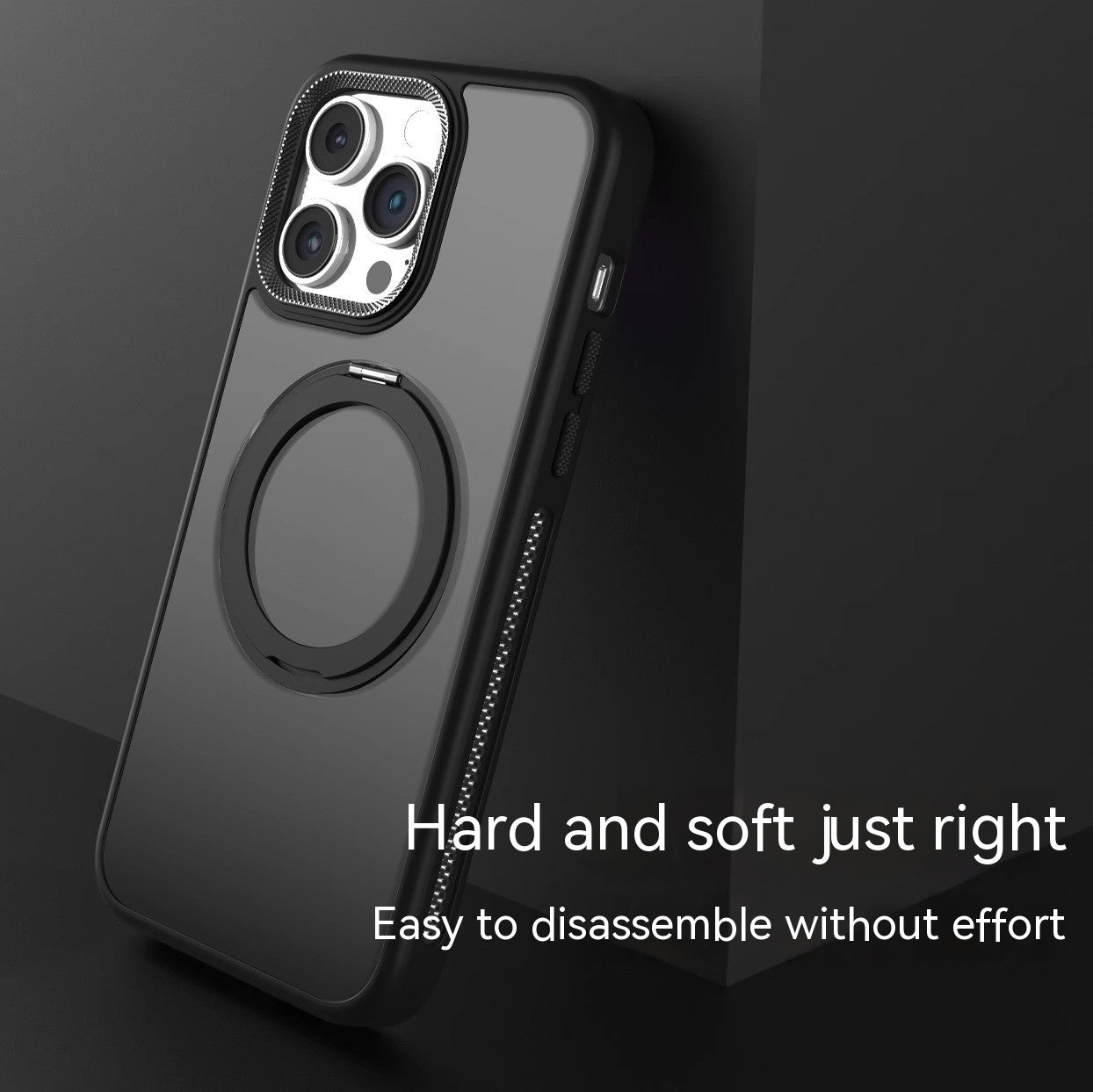 iPhone 16 Modelle/ Drehbare Halterung Magnetische Saug Schutzhülle Mattierte Wärmeableitung Fallbeständig