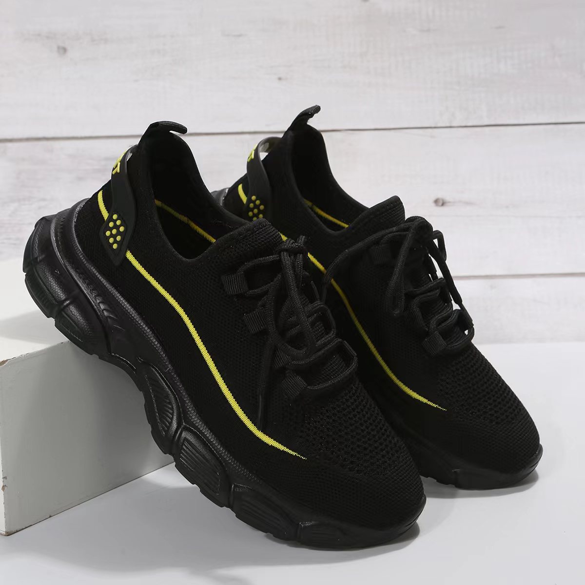 Gr. 35-42 / Frauen Mode Casual Übung Fliegenstrick Schuhe