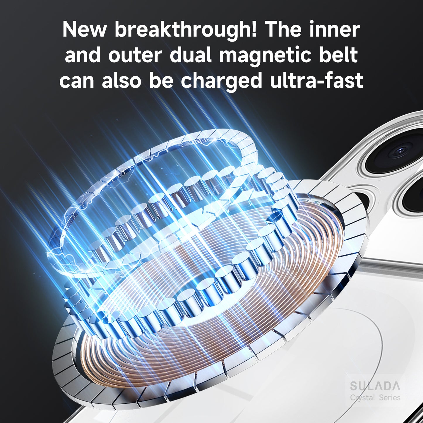 iPhone 14-17 Modelle/Transparente Kristall PC Hard Schutzhülle