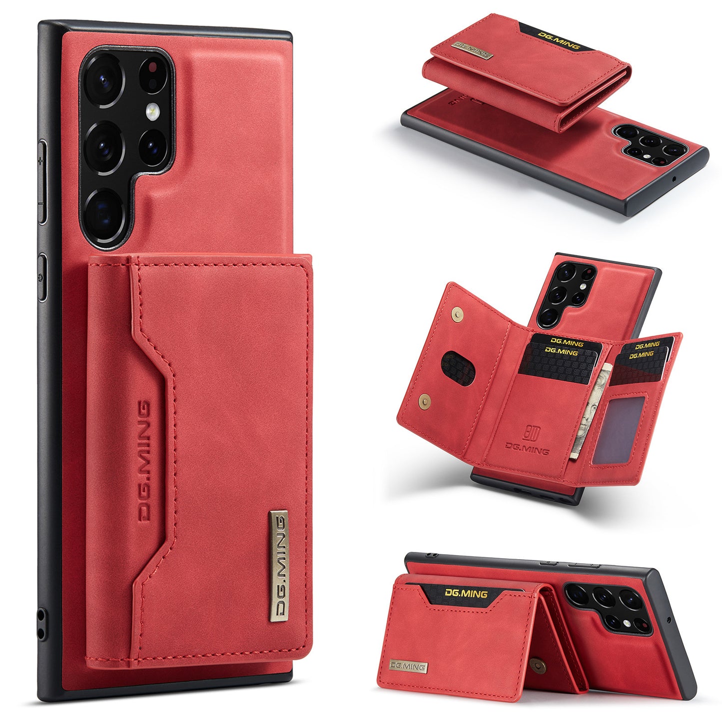 Magnetischer Kartenhalter 2-in-1 kabelloses Ladeetui