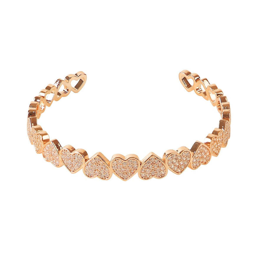 Hip-Hop-Schmuck für Männer und Frauen – Echt vergoldetes Love-Armband