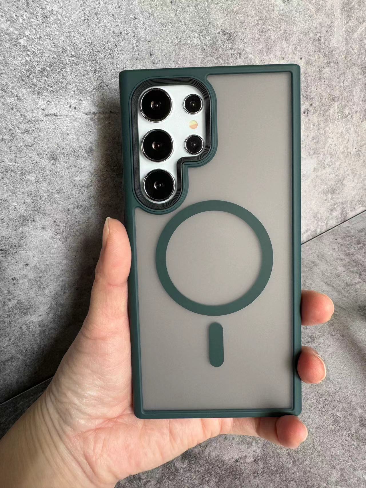 Samsung S24 Ultra/Magnetische hautabsorbierende Matte Schutzhülle