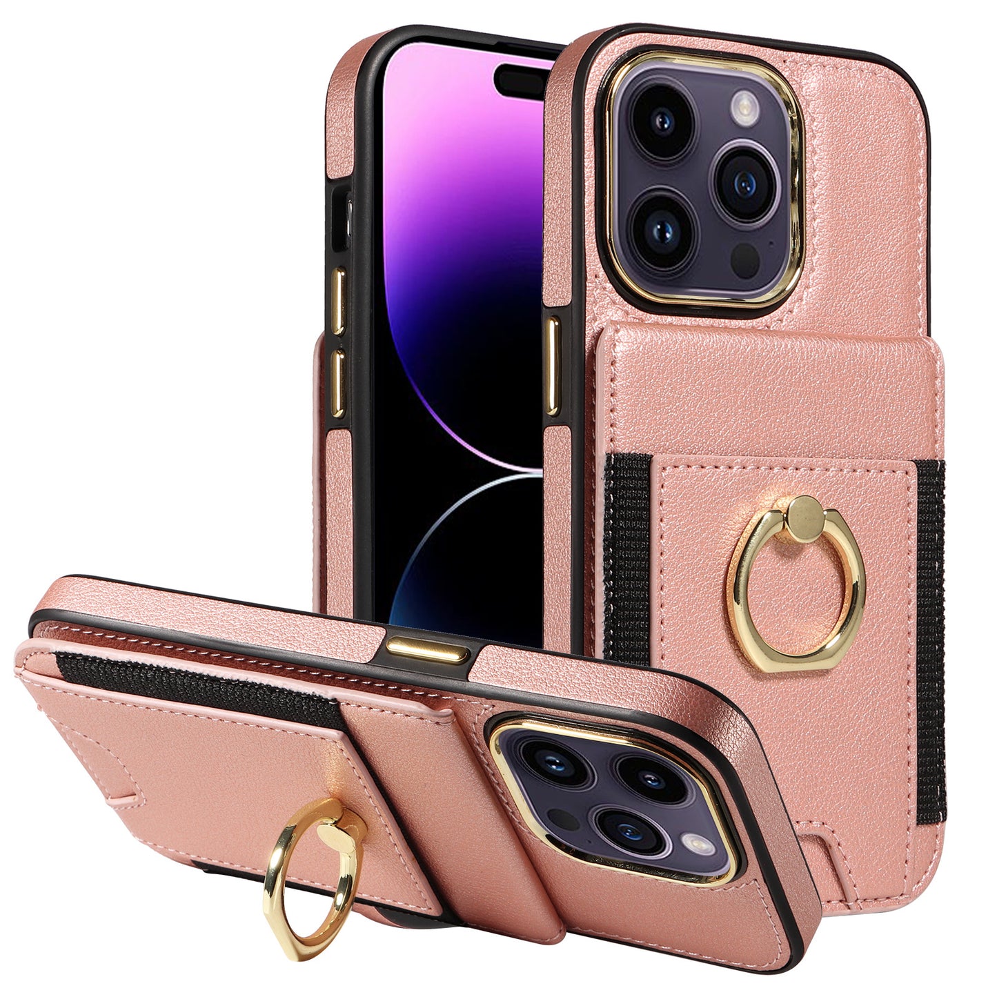 iPhone 15 Modelle Schutzhülle Rückseite Halter Karteneinsatz