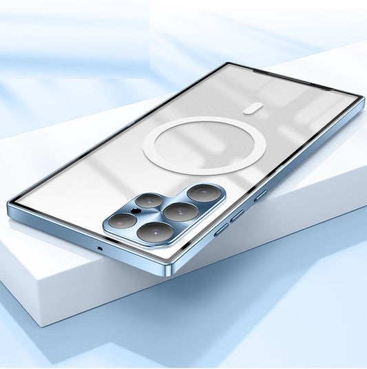 Samsung S 21 Modelle/ All-inclusive-Schutzhülle aus Metall mit magnetischer Aufladung