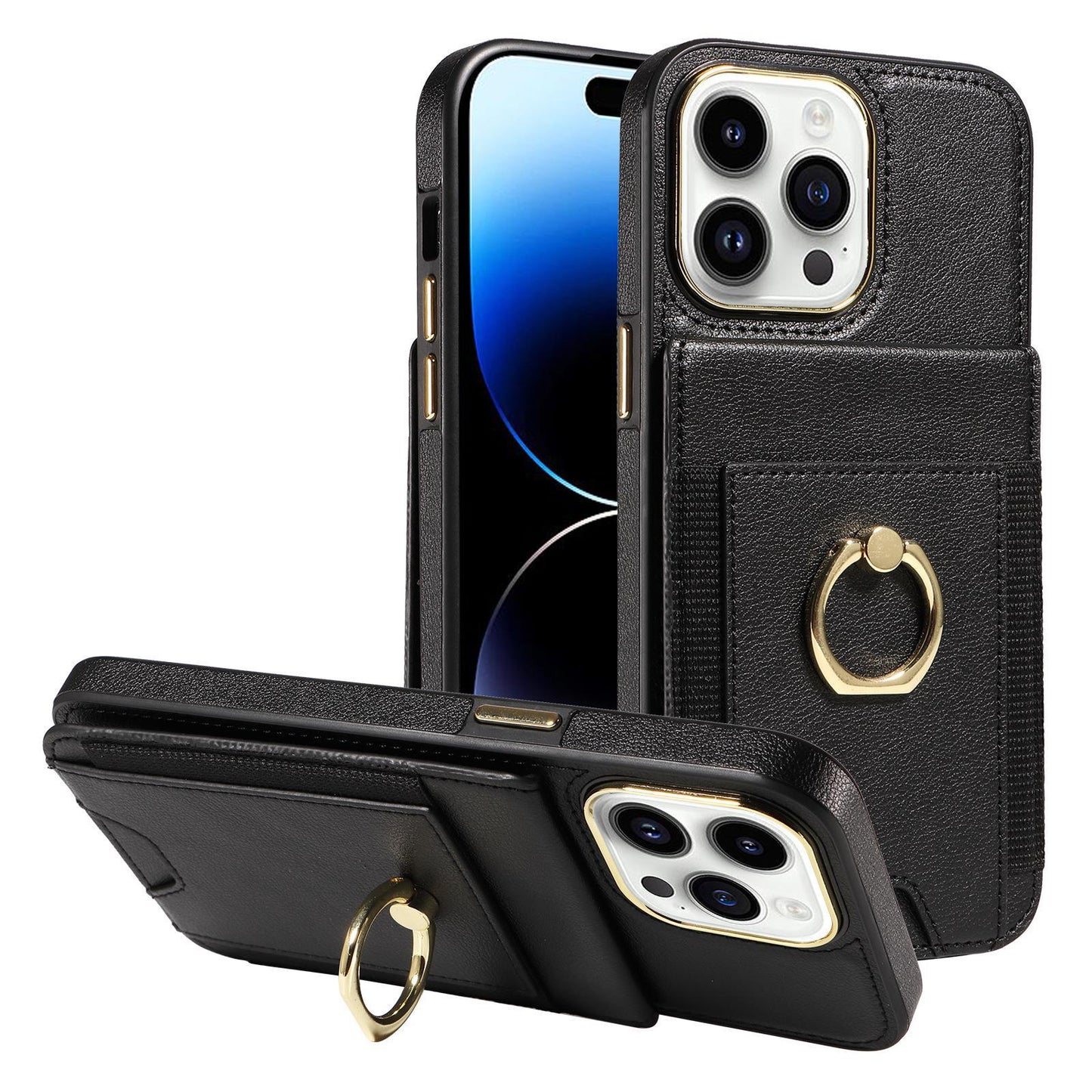 iPhone 15 Modelle Schutzhülle Rückseite Halter Karteneinsatz