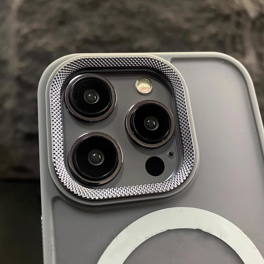 iPhone 11-16 Modelle/Hautgefühl Frosted Transparente Magnetische, tropfenfeste Schutzhülle