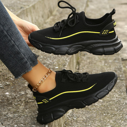 Gr. 35-42 / Frauen Mode Casual Übung Fliegenstrick Schuhe